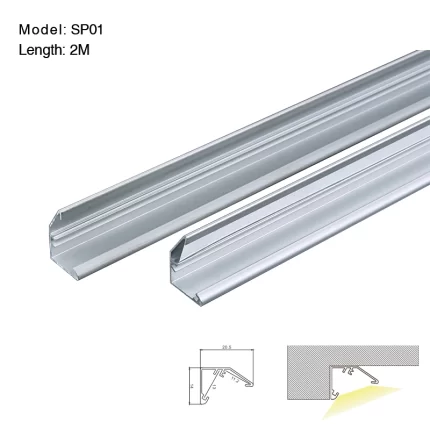Profilo LED L2000x20.5x14mm SP01-Profilo Alluminio Led--01