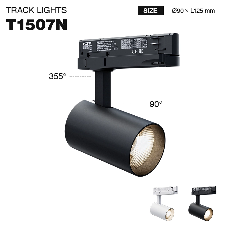 TRL015-30W-4000K-36°-Qara Track işıqları-Daxili LED işıqlar--01