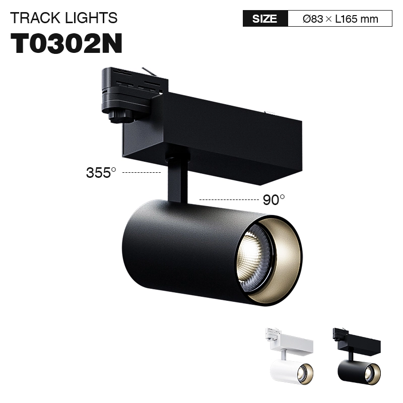 TRL003-35W-3000K-36°-Lampu Sorot LED Jalur Hitam-Lampu sorot Jalur untuk Restoran dan Kafe--01