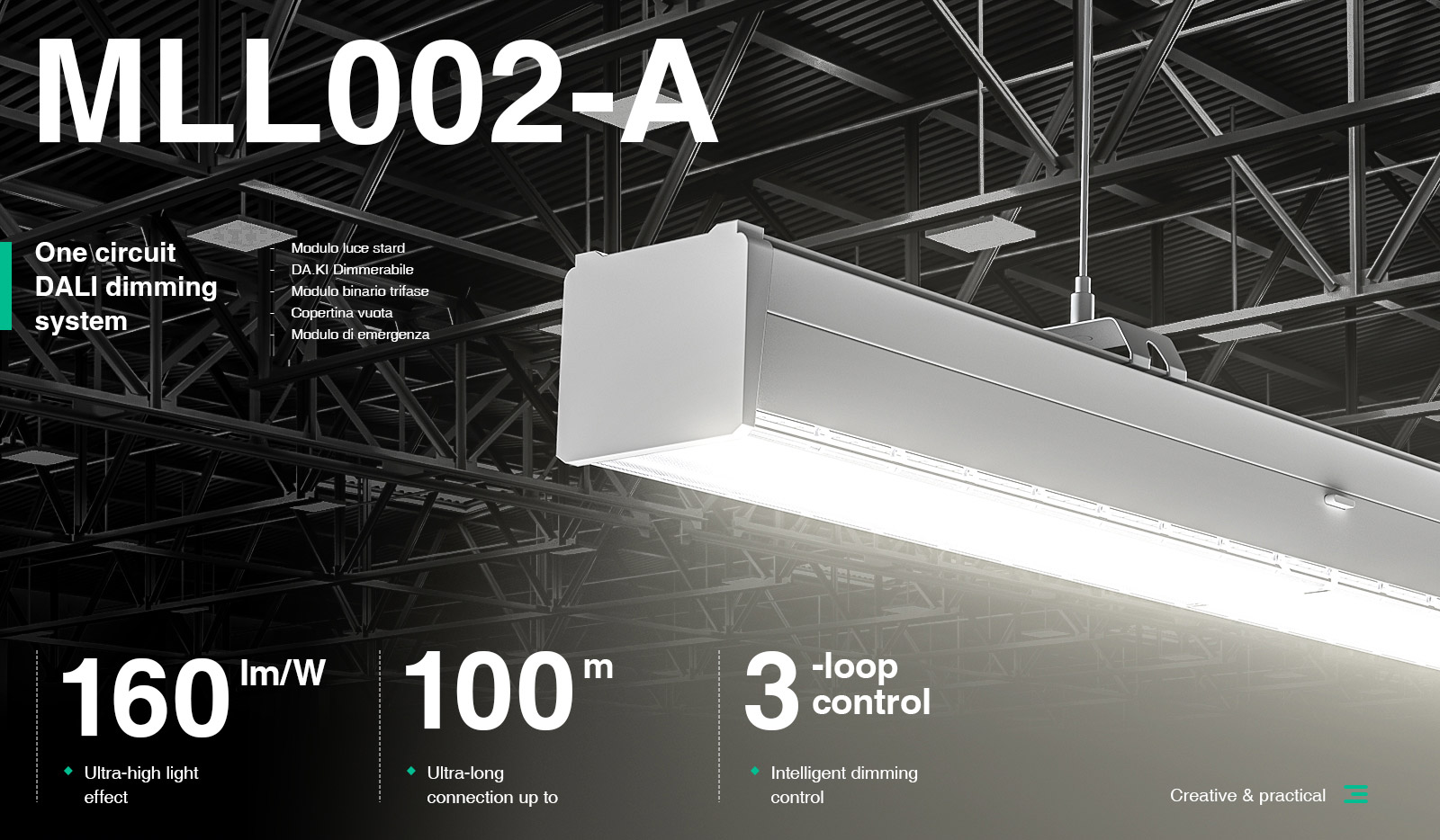 Illuminazione lineare all'ingrosso MLL002-A L0107B 50W/4000K/Bianco- KOSOOM-Illuminazione per supermercati--01
