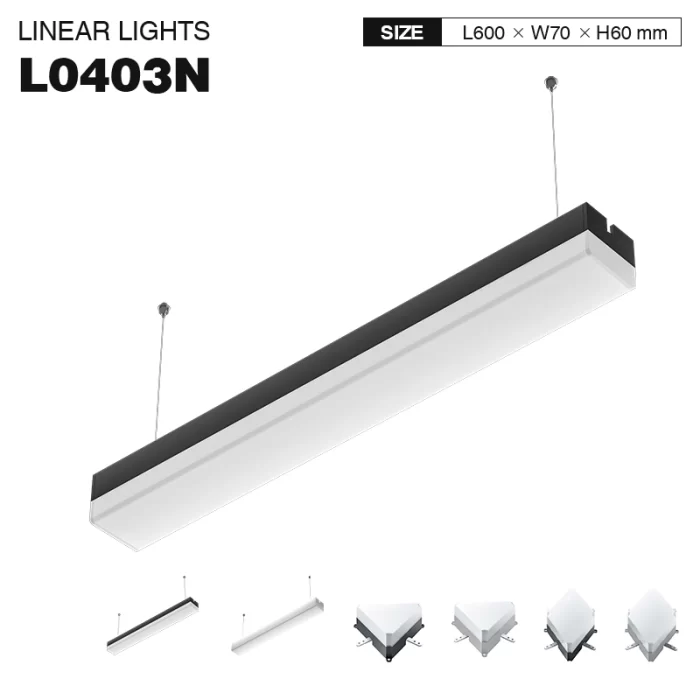 MLL004-A 30W 4000K 120° Nero lampadario sospensione-illuminazione Ufficio--01