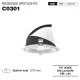 CSL003-A 7W 3000K 24° oro hole Φ 75 faretti a led da incasso-Faretti in Camera da Letto--01