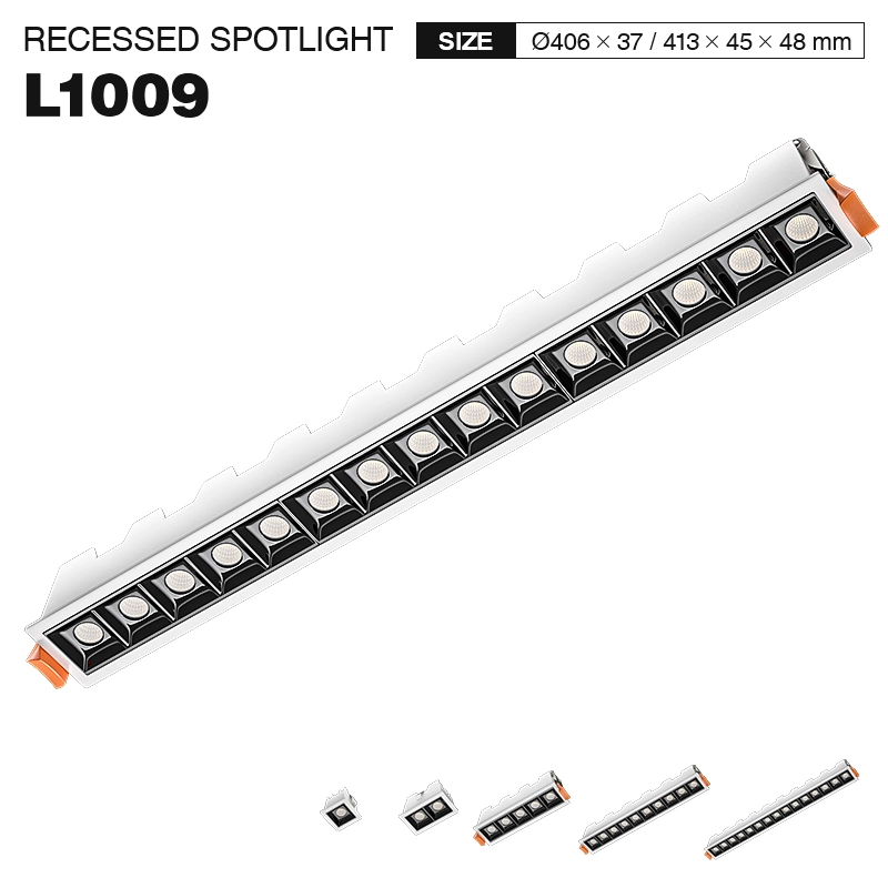 SLL005-A 15W 3000K 36 ° Dawb tsim recessed tsom teeb-Garage teeb pom kev zoo--01