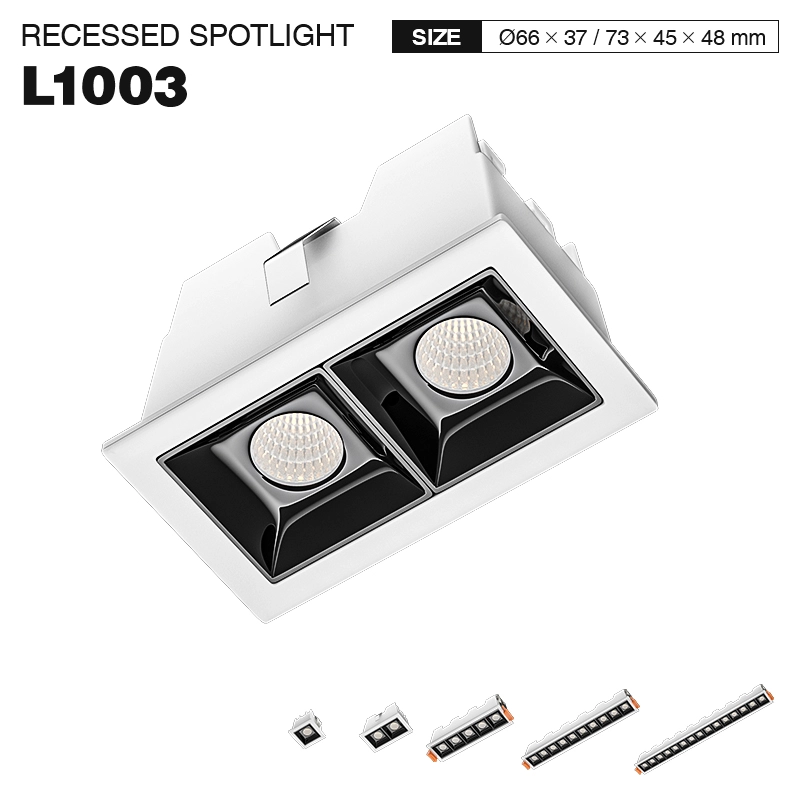 SLL005-A 2W 3000K 36° White recessed spotlight-Showroom lighting--01