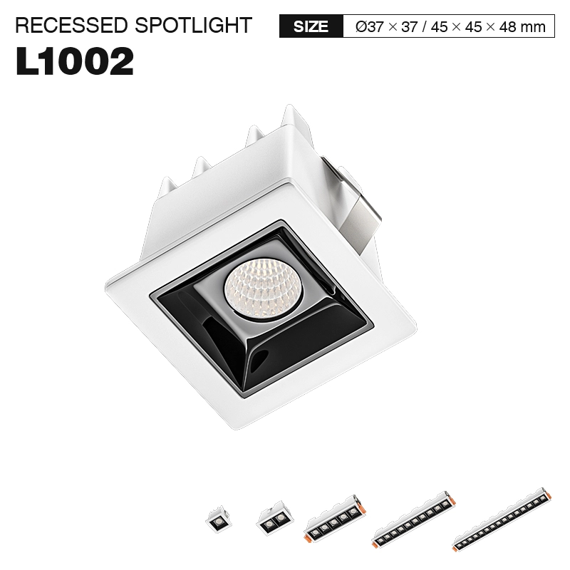 SLL005-A 1W 4000K 36° Witte LED inbouwspot - Kantoorverlichting--01