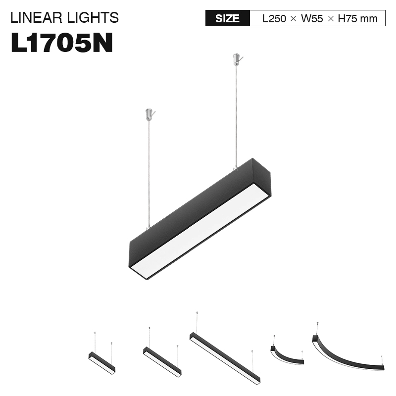 SLL001-A 7.5W 4000K 110° Black slamp chandelier-LED Linear Lamp--01