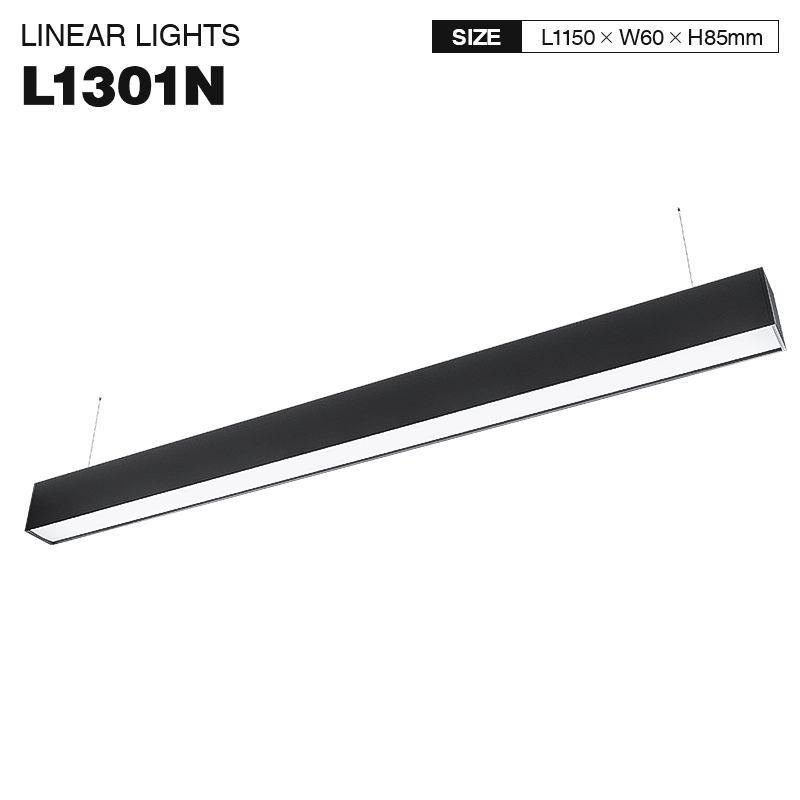 SLL002-A 20W 4000K 110° fekete függőcsillár-LED Lineáris lámpa 20W--01