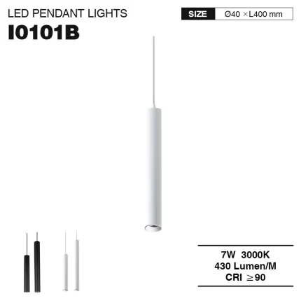 CSL001-M 7W 3000K 36° Bianco lampadari a goccia-Lampadari Da Ufficio a Sospensione--01