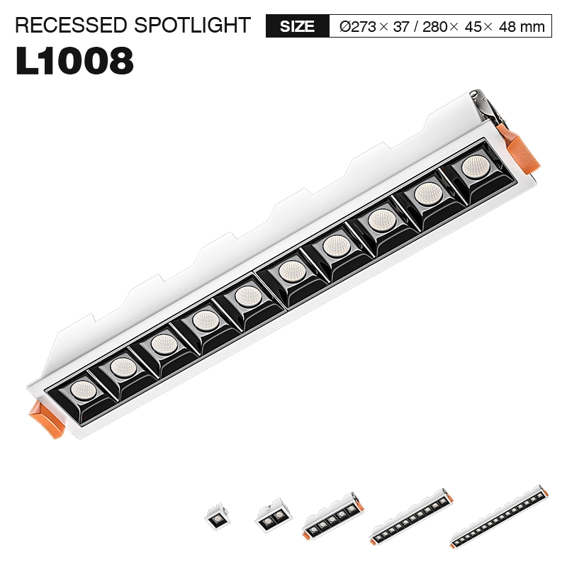 SLL005-A 10W 4000K 36° Weiße LED-Einbaustrahler-Einbaustrahler 10W--01