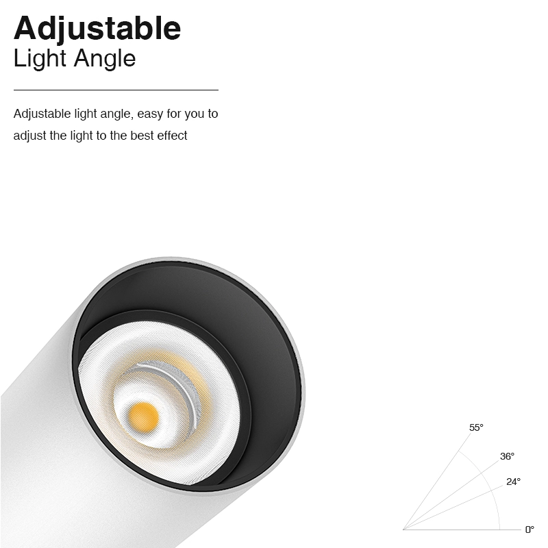 Faretto Illuminazione a binario 40W 4000K 4322LM Angolo del fascio 36˚ TRL001-T0119N- Kosoom-Bianco--02