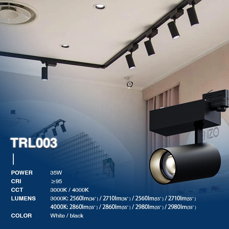 TRL003-35W-3000K-55°-Nero illuminazione a binario led-Illuminazione negozio abbigliamento--02
