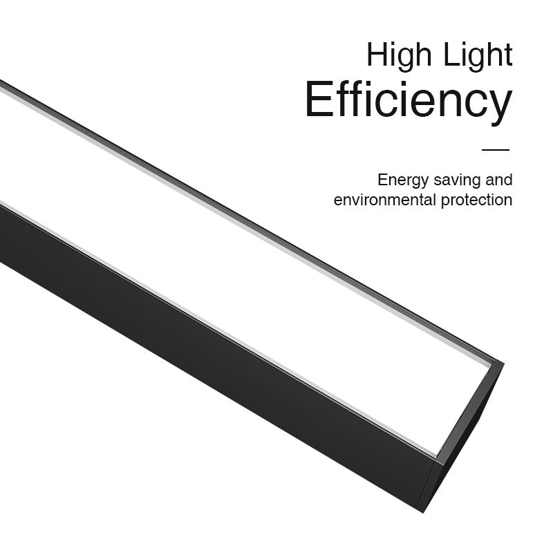 Luce lineare efficiente 20W 4000K 2100lm angolo 110˚ nero - L1301N-SLL002-A-Kosoom-illuminazione Ufficio--02