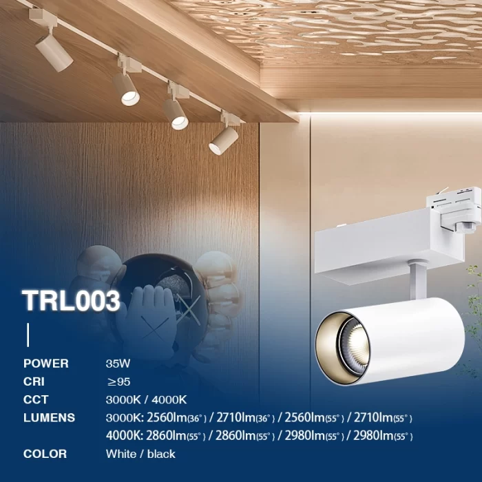 TRL003-35W-4000K-36°-Bianco Faretto a binario-Bianco--02