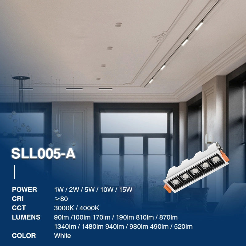 SLL005-A 10W 3000K 36° Bianco faretti incasso led-Faretti da Lncasso Moderni--02