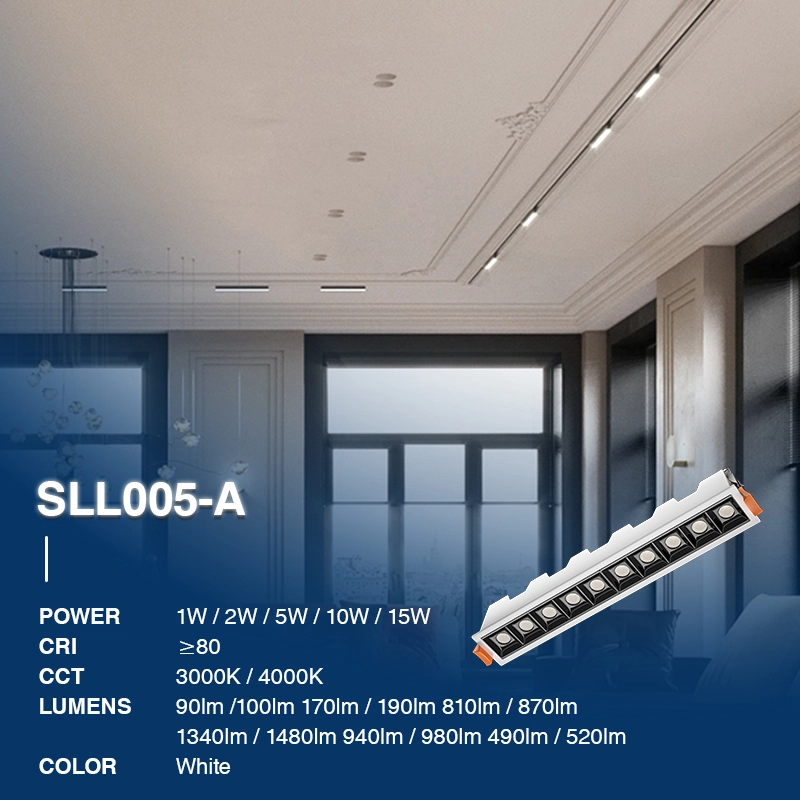 SLL005-A 10W 4000K 36° 白色 LED 埋込型スポットライト-埋込型 LED スポットライト 220v--02