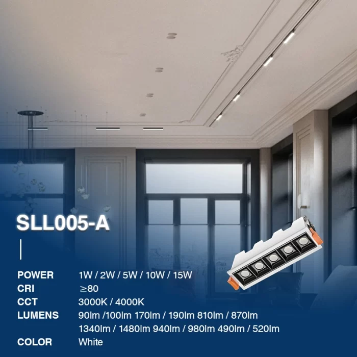 SLL005-A 5W 4000K 36° Bianco faretti led da incasso-Faretti LED--02
