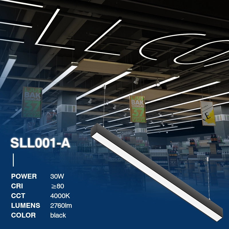 SLL001-A 30W 4000K 110° Nero lampada sospese-Luce LED 4000K--02