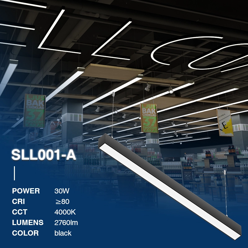 SLL001-A 30W 4000K 110° Black suspended lamp-LED light 4000K--02