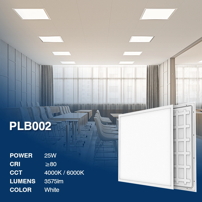 PLB002 25W 6000K 110° White LED Panel-Classic Ceiling Light-PLB001-02