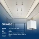 CDL002-S 10W 3000K 60° Bianco faretti soffitto led-Faretti Soggiorno--02