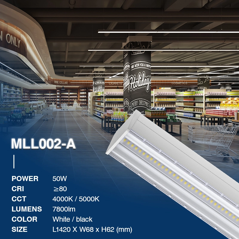 MLL002-A 50W 4D00K 9D”B-LED Lámpara lineal--02B