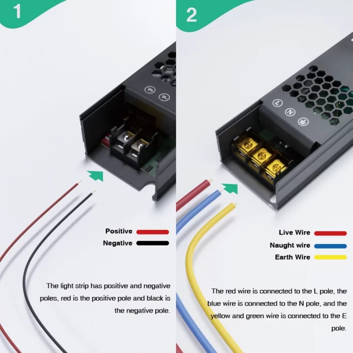 Alimentatore potente e affidabile da 60 W TENSIONE 24V - STL004-SA01-Kosoom-Alimentatore strisce LED--03