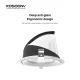 CSL003-A 7W 3000K 24° oro hole Φ 75 faretti a led da incasso-Faretti Led Da Incasso Per Ufficio--03