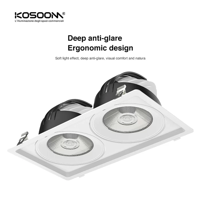 CSL004-A 10W 3000K 24° faretto da incasso-Illuminazione Showroom--03