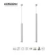 CSL001-M 7W 3000K 36° Bianco lampadari a goccia-Lampadari a Sospensione Per Negozio--03B