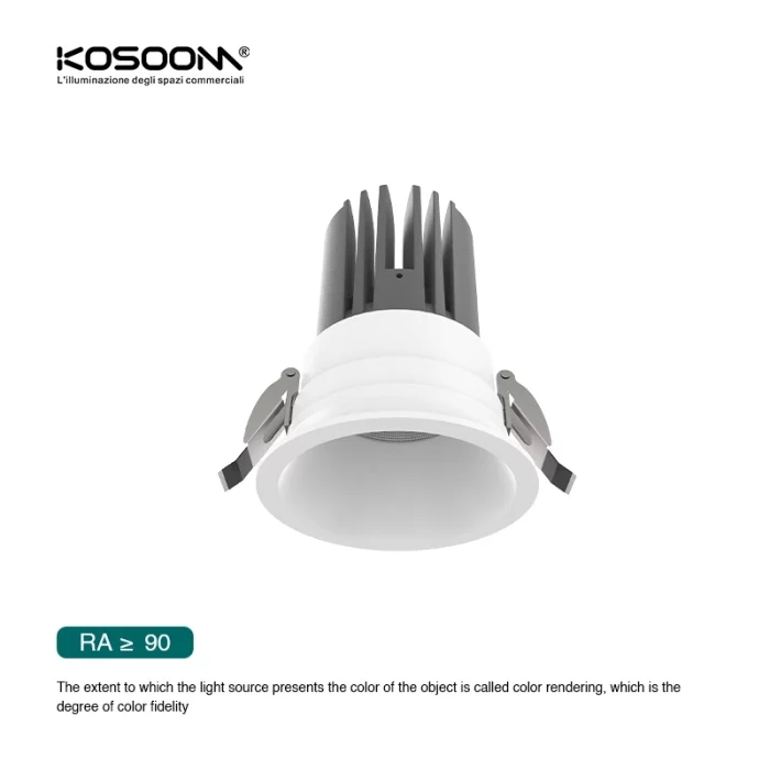 CSL010-A 10W 3000K 24° Bianco faretti a led da incasso-Bianco--04