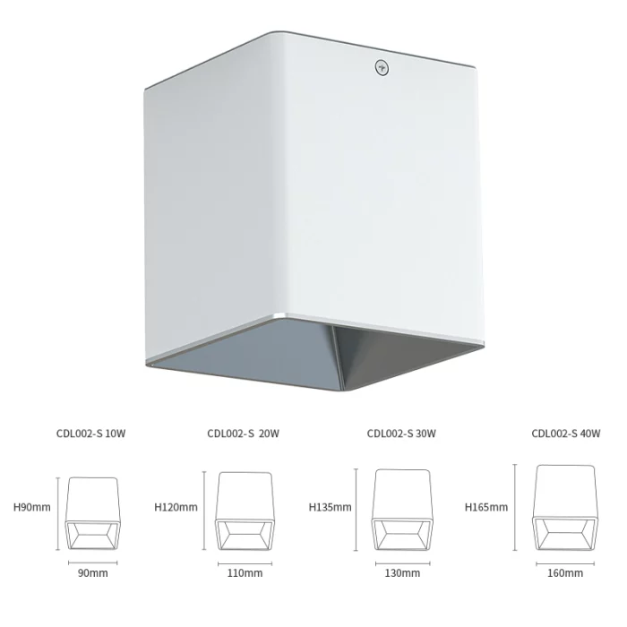 CDL002-S 10W 3000K 60° Bianco faretti soffitto led-Faretti Moderni da Soffitto--07