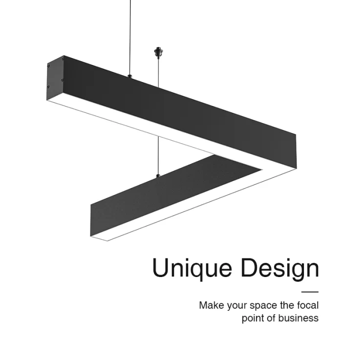 Lampade a sospensione lineari a LED L0211N nere 40W 4000K-KOSOOM-Lampada Lineare LED Negozio--09