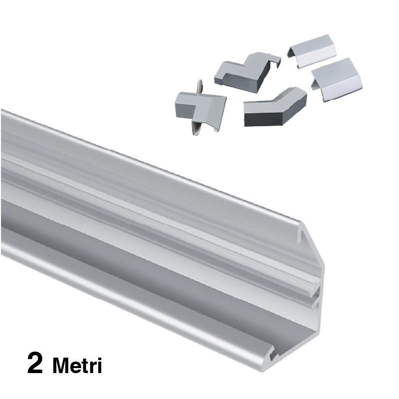 LED პროფილი L2000x20.5x14mm SP01-LED პროფილები--SP01