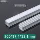 Profilo LED L2000x20.5x14mm SP01-Profilo Alluminio Led--SP03