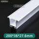 Profilo LED L2000x20.5x14mm SP01-Illuminazione della palestra--SP21