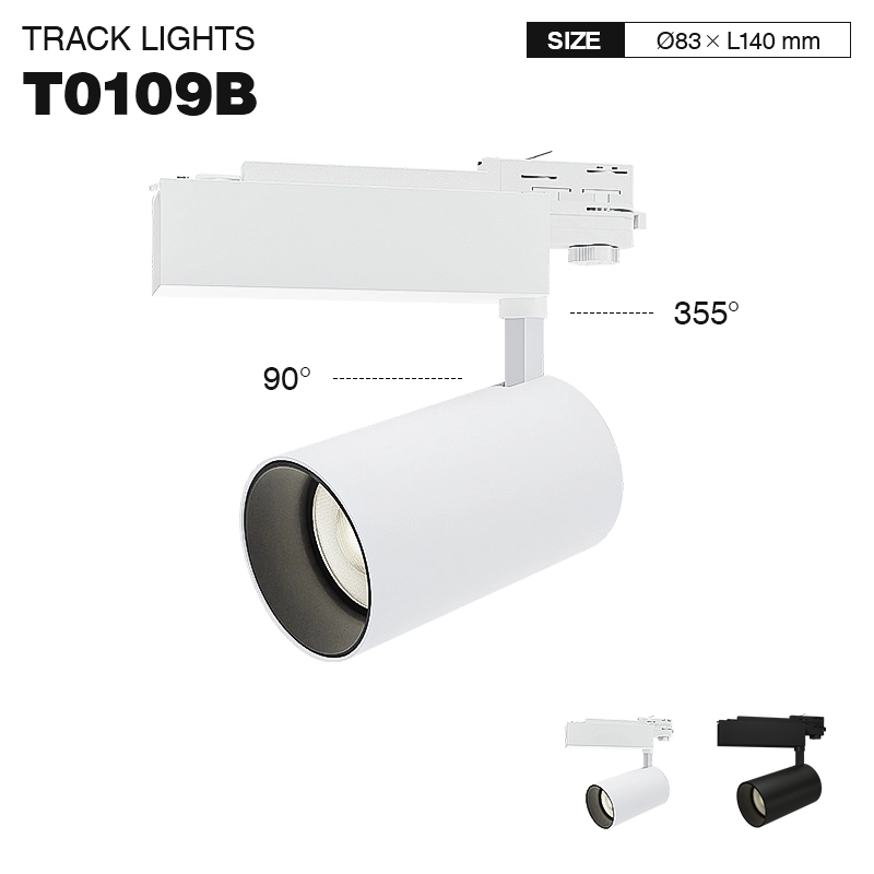 TRL001-30W-3000K-24°-White Track Spotlights-Intelligent Lighting--T0109B