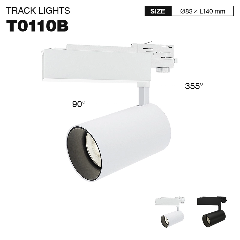 TRL001-30W-3000K-36°-Bianco Faretti a Binario-Luce LED 3000K--T0110B