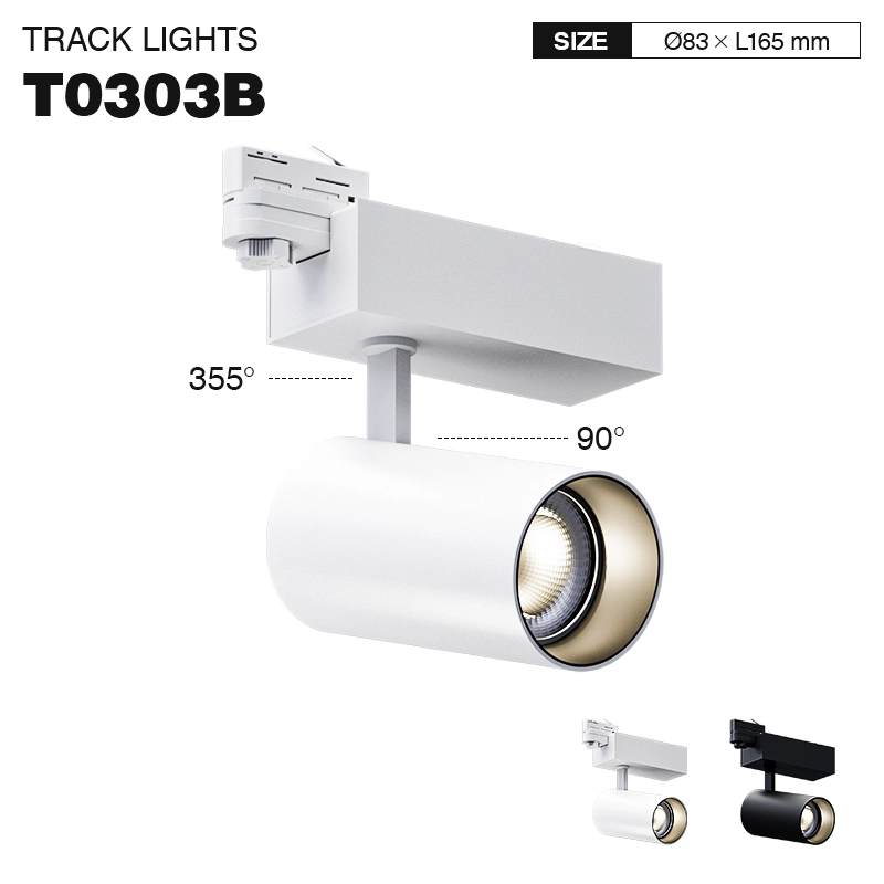 TRL003-35W-3000K-55°-White Spotlights with track-Track Kitchen Spotlights--T0303B