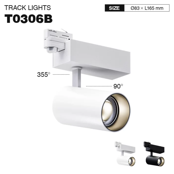 TRL003-35W-4000K-55°-Bianco illuminazione a binario led-Faretti per Cartongesso--T0306B