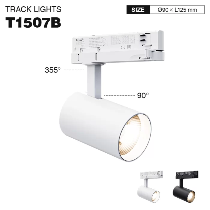 TRL015-30W-4000K-36°-Bianco Faretti binario-Illuminzione Intelligente-TRL015-T1507B