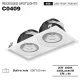 CSL004-A 20W 3000K 24° faretti incasso led-Illuminazione corridoio--01