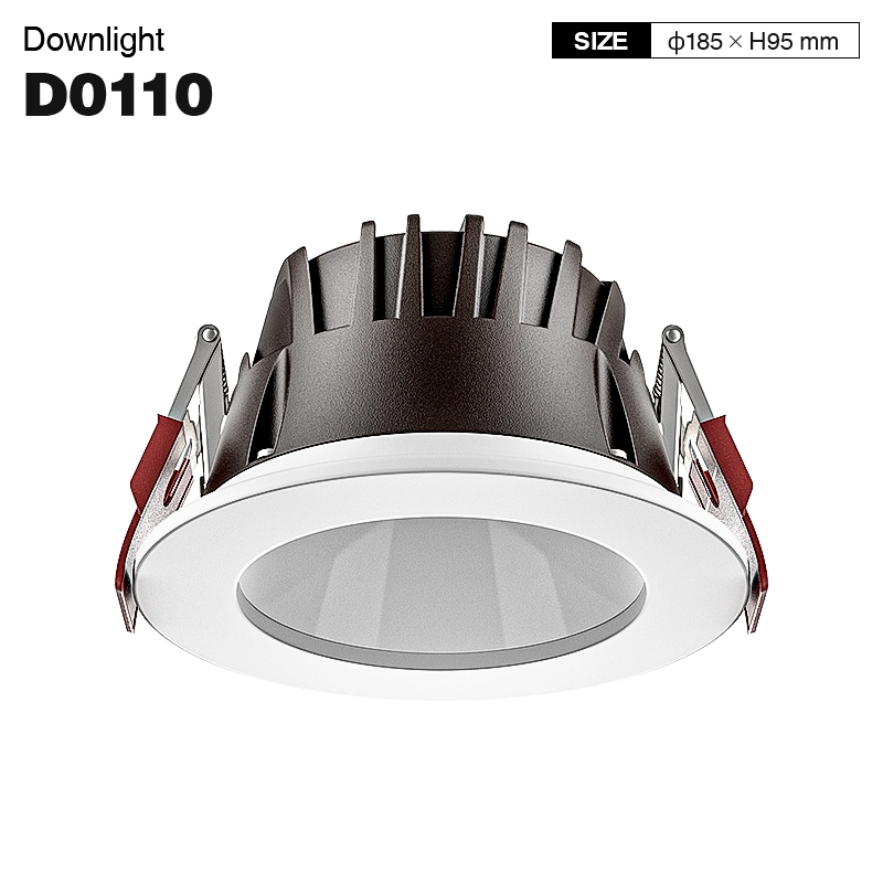 CDL001-E 30W 4000K 70° Ingeboude kolliggatgat Φ165-Ingeboude LED-kolligte 4000k--01