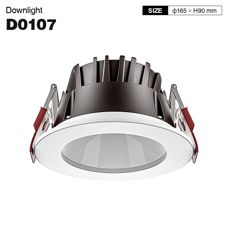 CDL001-E 24W 3000K 70° hole hole Φ145 led Recessed spotlight-White--01