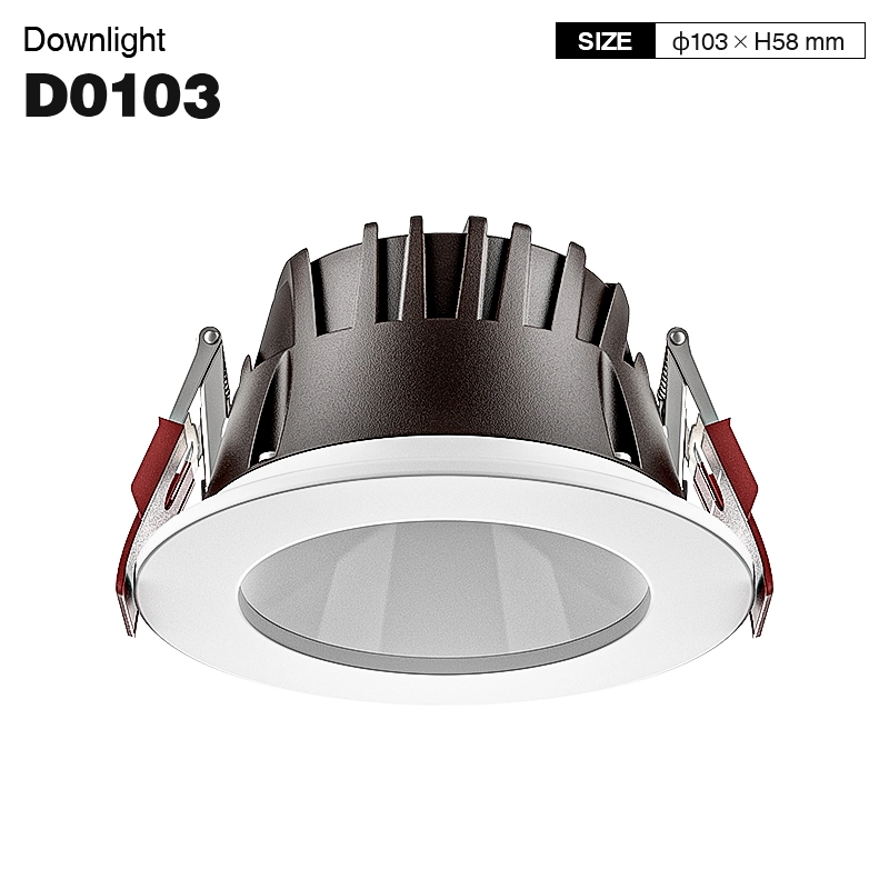 CDL001-E 10W 3000K 70° hole hole Φ88 recessed LED spotlight - LED Recessed Spotlights For Clothing Store--01