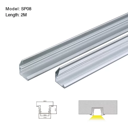 Profilo Luminoso a LED di Ampie Dimensioni - SP08 STL003 Kosoom-Profilo LED Incasso--01