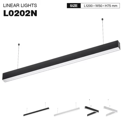 SLL003-A 40W 4000K 110° Nero lampadario pendente-Lampadari a Sospensione--01