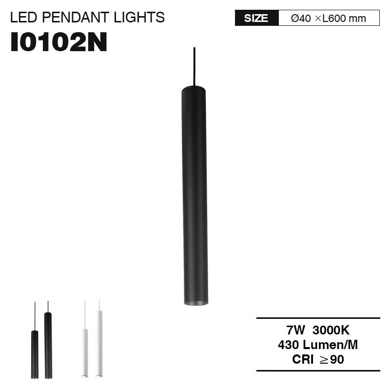 CSL001-M 7W 3000K 36° zwarte druppelkroonluchters-ophangkantoorkroonluchters--01