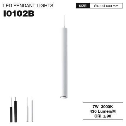 CSL001-M 7W 3000K 36° Bianco lampadari a goccia-Lampadari a Sospensione 7W--01