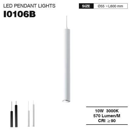 CSL001-M 10W 3000K 36° Bianco lampadari a goccia-Bianco--01