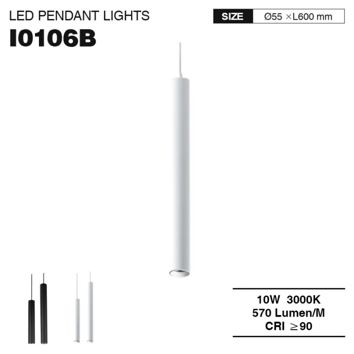 CSL001-M 10W 3000K 36° Bianco lampadari a goccia-Bianco--01